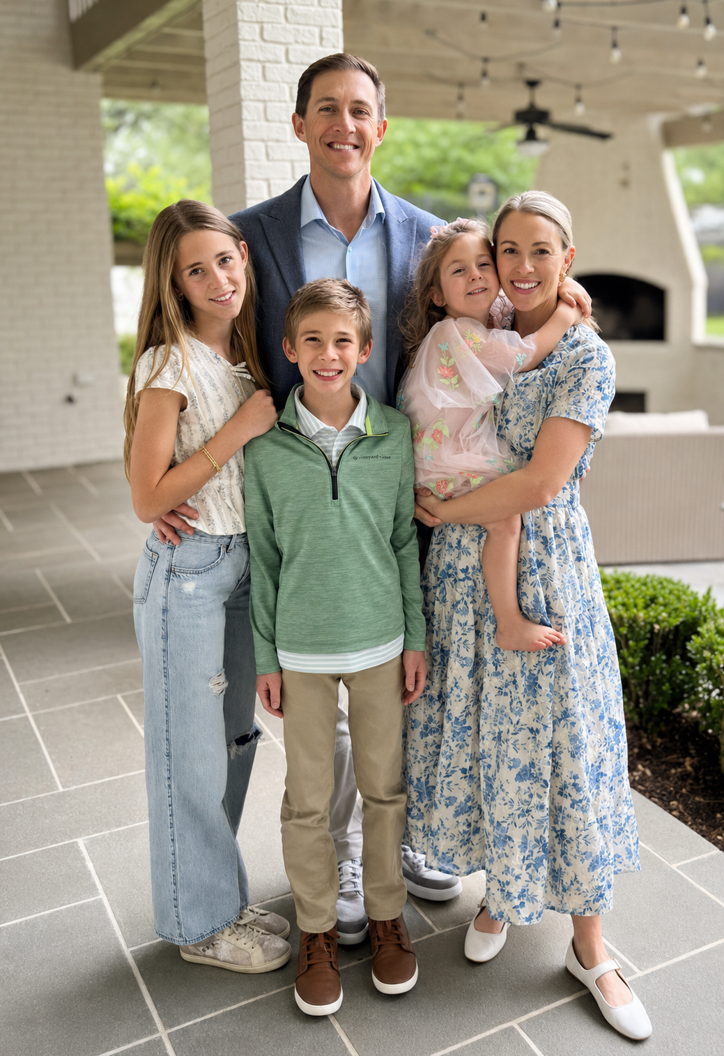 Daniel Shafer with his family